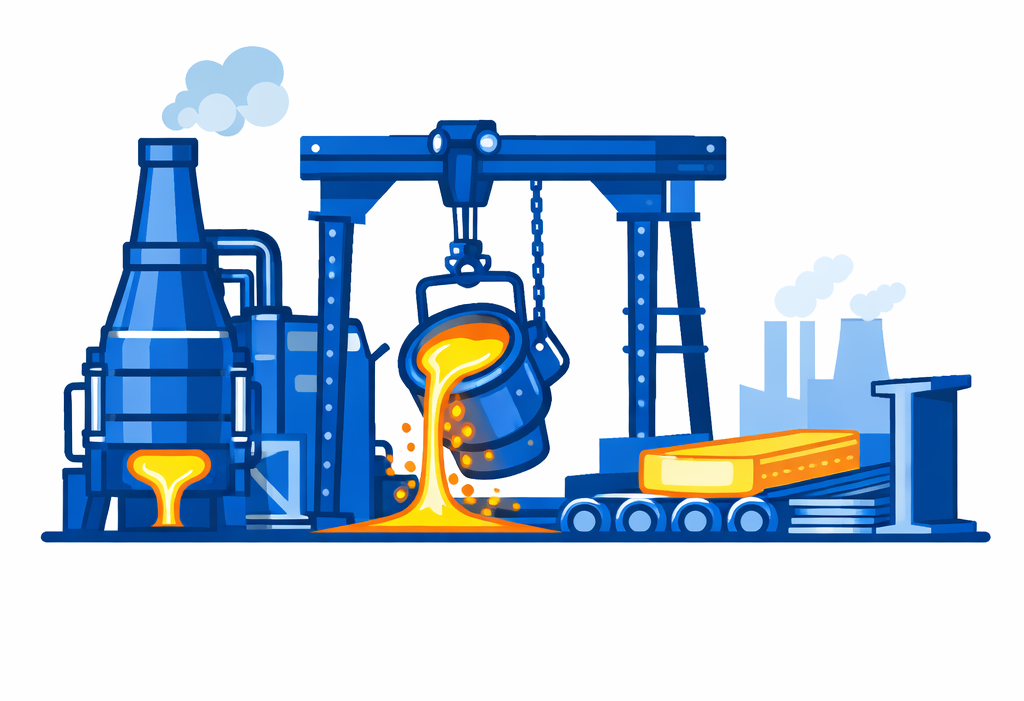 20260216_2330_Steel Production Automation_remix_01khm5r5r8faaayek27nn8x76f